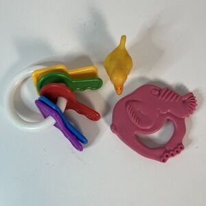 Vintage Lot of Toys The First Years 1975 Keys Playskool Bird 1985 Tommee Tippie